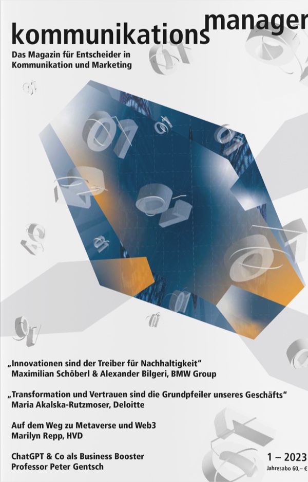 Kommunikationsmanager 1-2023 cover Kommunikationsmanager 1-2023 cover
